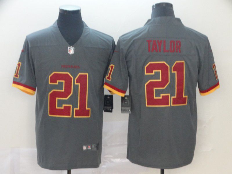 Men Washington Redskins #21 Taylor 2019 Vapor Untouchable Nike Gray Inverted Legend NFL Jerseys->los angeles chargers->NFL Jersey